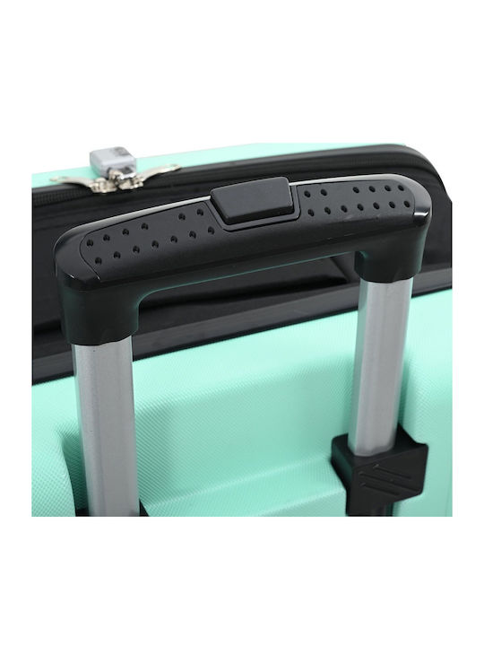 vidaXL Medium Hard Travel Suitcase Mint Green with 4 Wheels Height 66cm