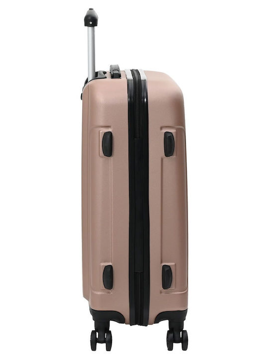 vidaXL Reise Koffer Hart Rose Gold Mit 4 Räder Set 3 Stück