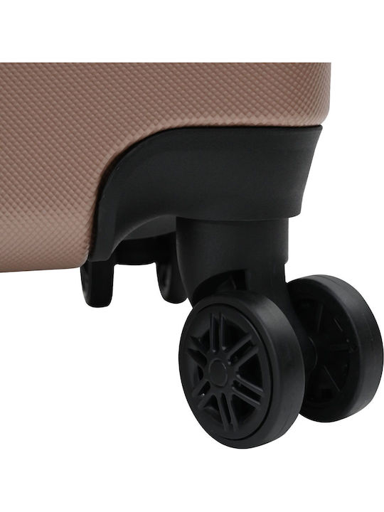vidaXL Reise Koffer Hart Rose Gold Mit 4 Räder Set 3 Stück