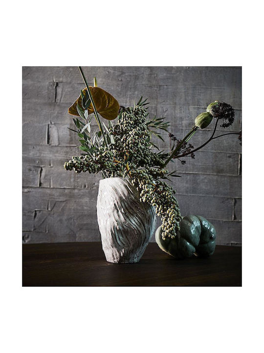 Muubs Decorative Vase Beige 16x16x25cm