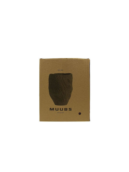 Muubs Decorative Vase Beige 16x16x25cm