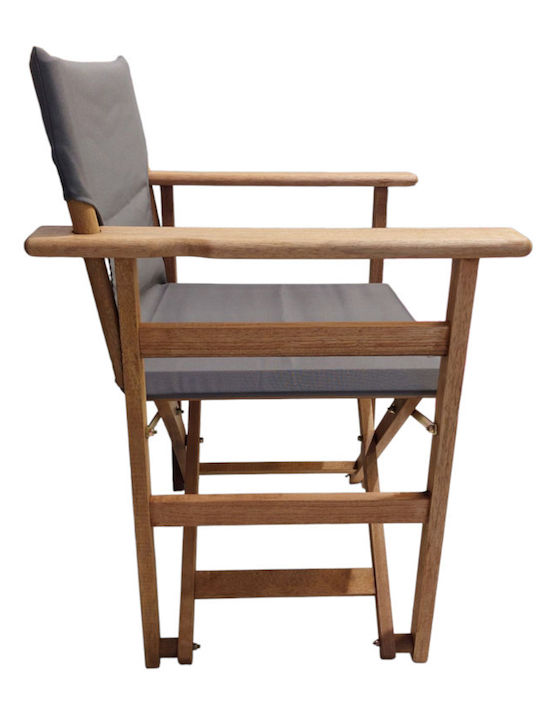Director Chair Wooden Shorea Red Shorea Gray 62x55x83cm