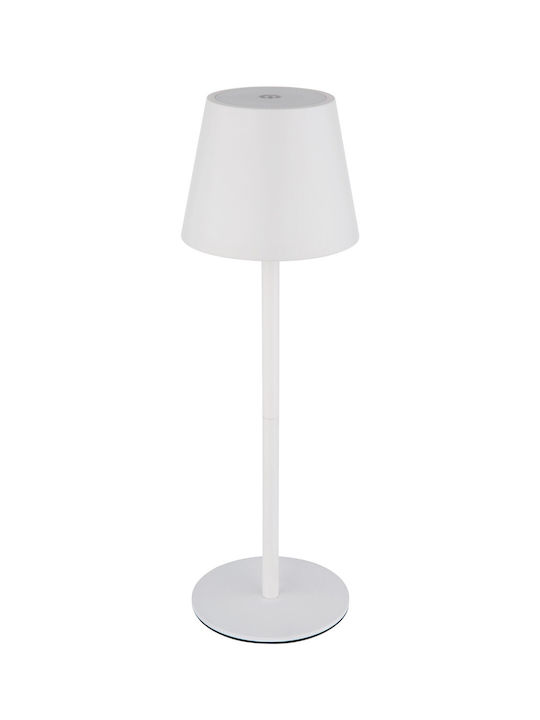 Globo Lighting Table Lamp with White Shade and Base