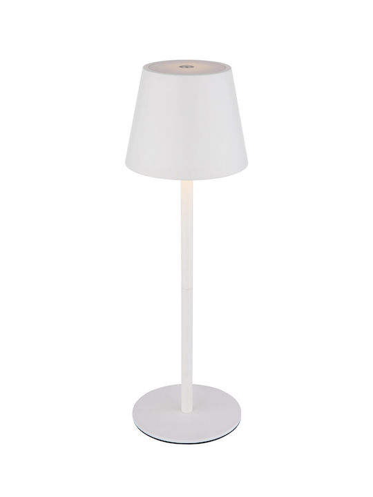 Globo Lighting Table Lamp with White Shade and Base