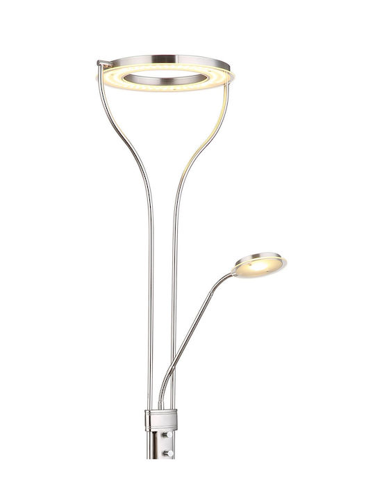 Globo Lighting LED Stehlampe Silber