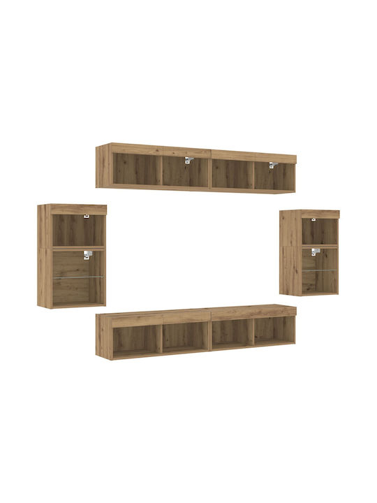 Wohnzimmer TV-Einheit Artisan Oak mit Beleuchtung L40xB28.5xH40cm
