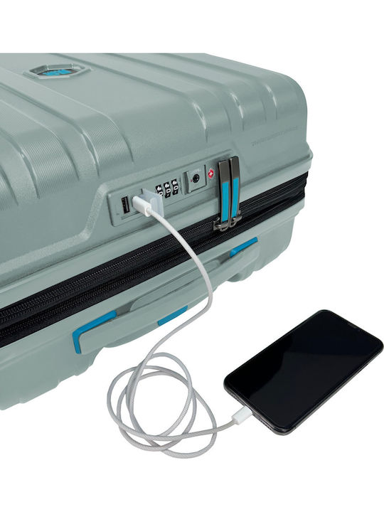 Bg Berlin Expandable Travel Suitcases Hard Mint with 4 Wheels BG003/12MIN/2PSN