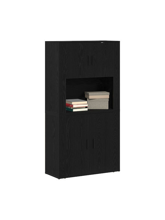 Шкаф Офис Black Oak 80x33x150см