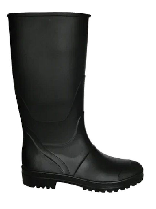 Pelma Non-Slip Work Wellies with Fur Black