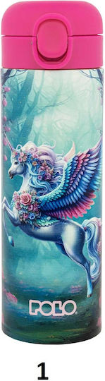 Polo Print Kids Water Bottle Thermos Stainless Steel 500ml (Various Designs/Colours)