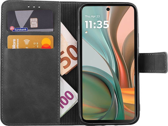 Lime Book Δερματίνης / Σιλικόνης Γκρι (Moto G75)