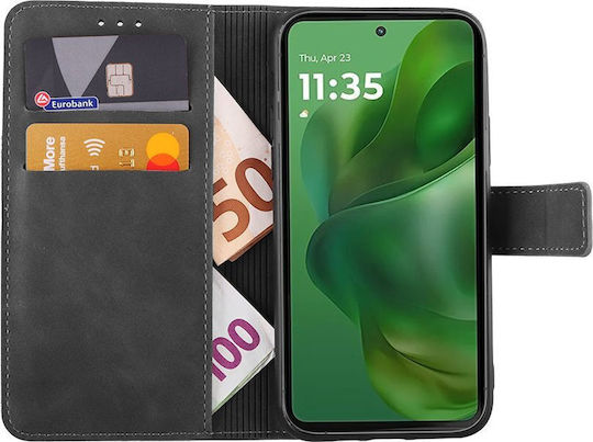 Lime Книга Изкуствена кожа / Силикон Сив (Moto G 5G)