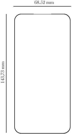 Spacecase 2.5D 0.33mm Tempered Glass Negru (Galaxy A56)