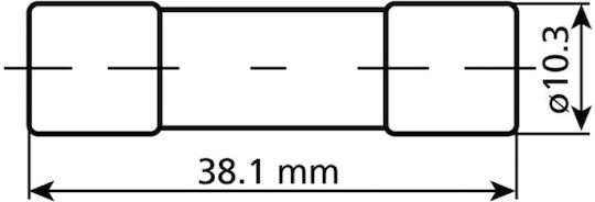 Lampa AGU Glass Fuse 20A Ασφάλεια Αυτοκινήτου Γυάλινη Στρογγυλή