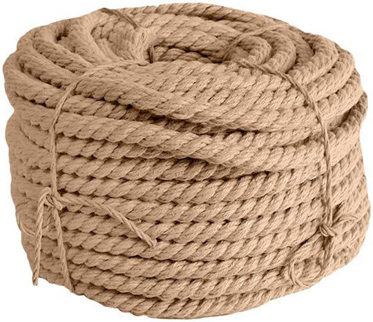 Twisted 10mm Jute Rope 50m