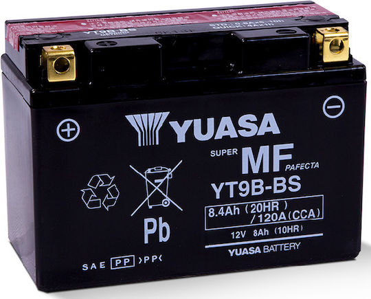 Yuasa Затворен тип Мотоциклетна батерия 120Спецификация с капацитет 8.4Ах