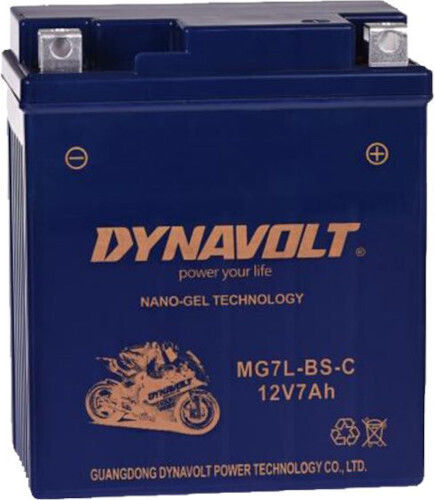 Dynavolt Nano GEL Μπαταρία Μοτοσυκλέτας YTX7L-BS με Χωρητικότητα 7Ah