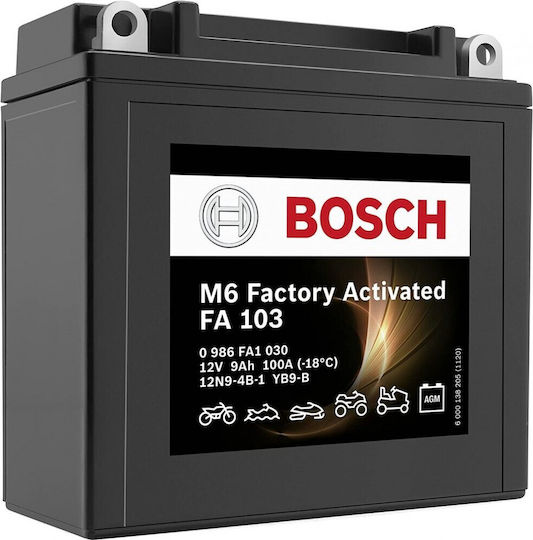 Bosch Baterie Pentru Motociclete YB12AL-A 125A Cu Capacitate 12Ah