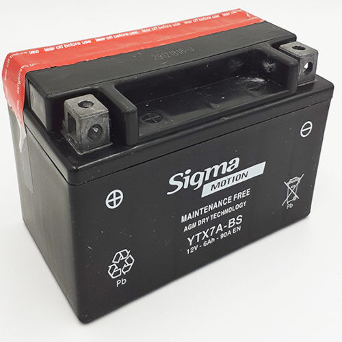 Sigma Inchis Baterie Motocicleta cu Capacitatea 6Ah