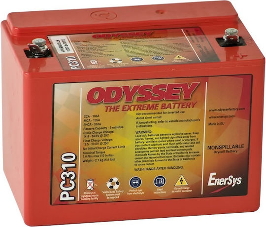 Odyssey Battery Motorradbatterie 2300A mit Kapazität 8Ah