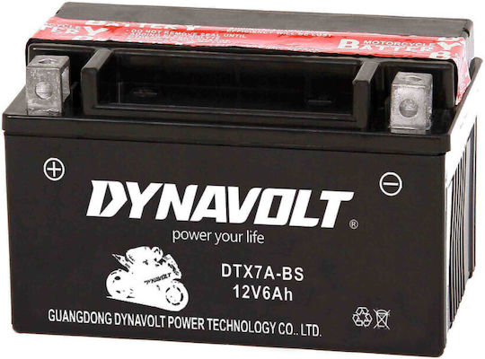 Dynavolt Inchis Baterie Motocicleta YTX7A-BS cu Capacitatea 6Ah