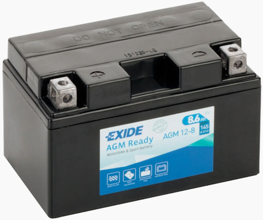 Exide Μπαταρία Μοτοσυκλέτας 145A με Χωρητικότητα 8.6Ah
