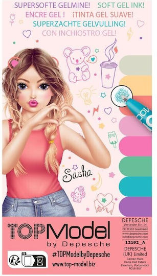 Topmodel Glitter Gelstift Set mit 8 Farben 0412192