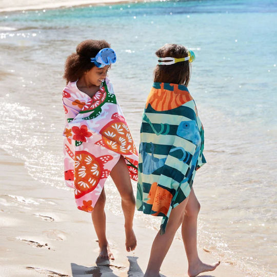 Dock & Bay Kids' Beach Towel Karma Chameleon Microfiber 130x70cm 5061011623874