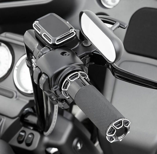 Arlen Ness Motorcycle Handlebars in Black color