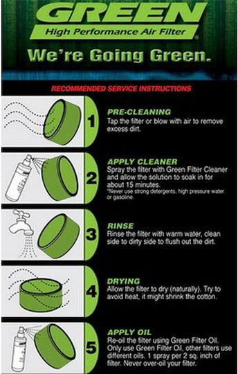Green Filter Filtru de aer Freeflow Tip deschis pentru Mercedes-Benz Vito