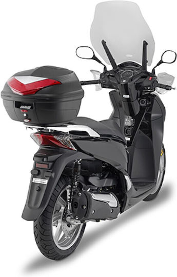 Kappa Moto K355 Monolock Geantă Motocicletă cu Reflectorizante Roșii 35lt Neagră