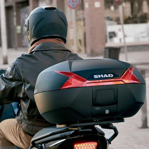 Shad SH47 Motorcycle Top Case 47lt Black/Red