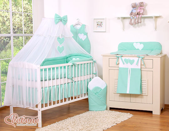 Bobono Mosquito Net Crib Tulle White 470x160cm