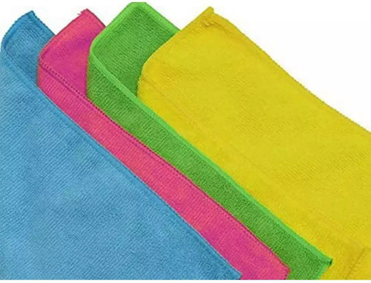 Verk Group Car Microfiber Cleaning Cloths for Car Windows 30x30cm 4 Pieces