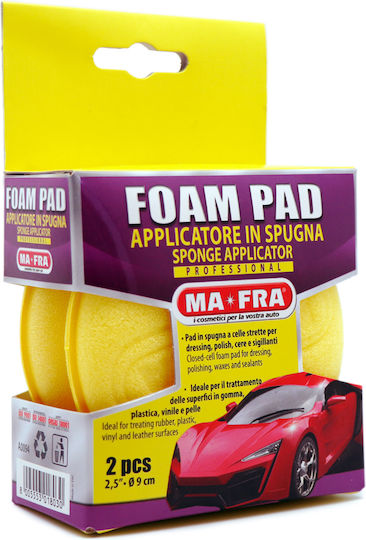 Ma Fra Σφουγγάρια Applicator Γυαλίσματος Αυτοκινήτου Φ9 2τμχ