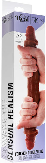 Διπλό Dildo Καφέ 35cm
