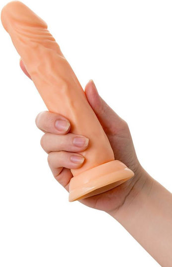Dildo realist Cu ventuză Roz 17.5cm