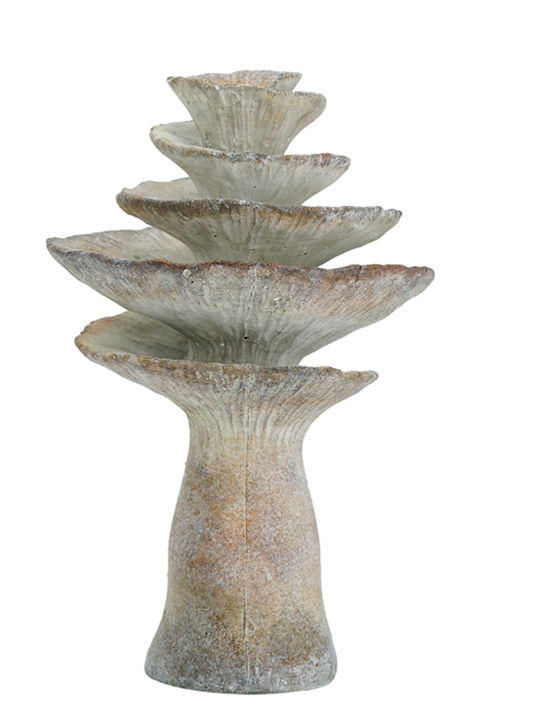 Artekko Candle Holder Concrete in Beige Color 16.5x16x25.5cm 1pcs