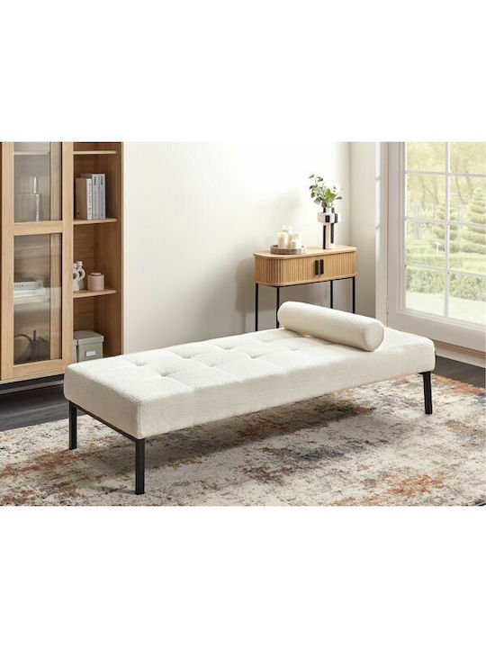 Berwyn 2241 Ανάκλιντρο Υφασμάτινο Λευκό 178x73x56εκ. 569172BEL