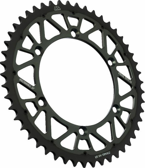 JT Sprockets Rear Sprocket Twinstar 49 Teeth for Kawasaki KX / KDX