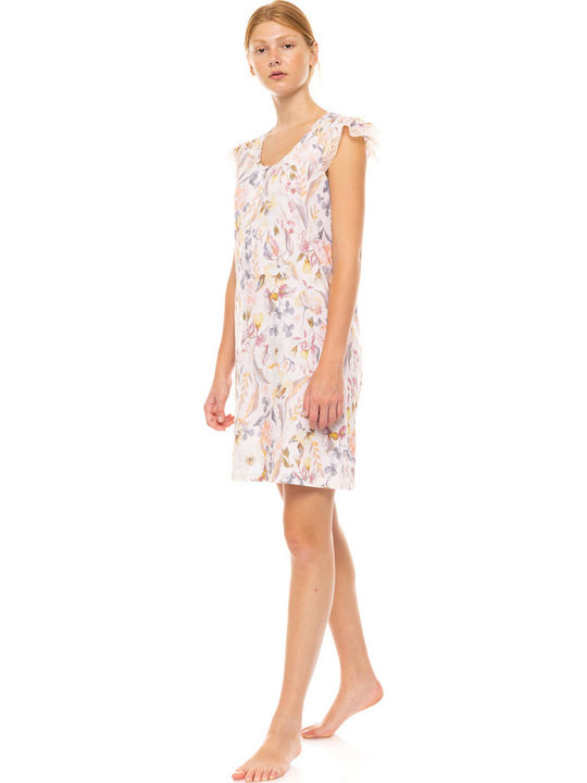 Pink Label Cămașă de noapte pentru Femei Floral Rose Pink Label Cămașă de noapte pentru Femei Floral Rose