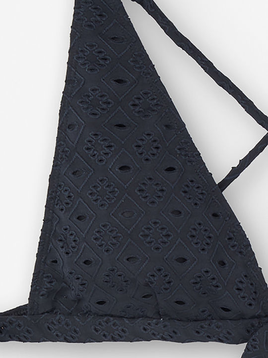 Bikini Set Top & Slip Bottom Black