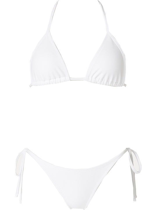 Set Bikini Triunghi & Brazilia Animal Print White