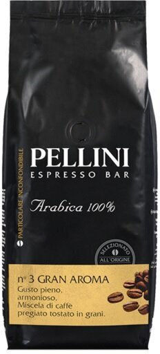 Pellini Espresso Coffee Arabica Gran Aroma N°3 Whole Beans 1kg