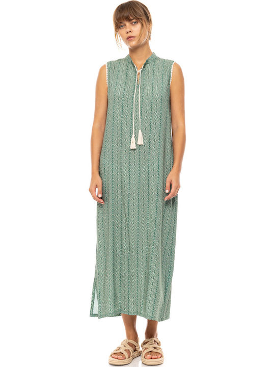 Pink Label Women's Maxi Dress Beachwear Jugle Green