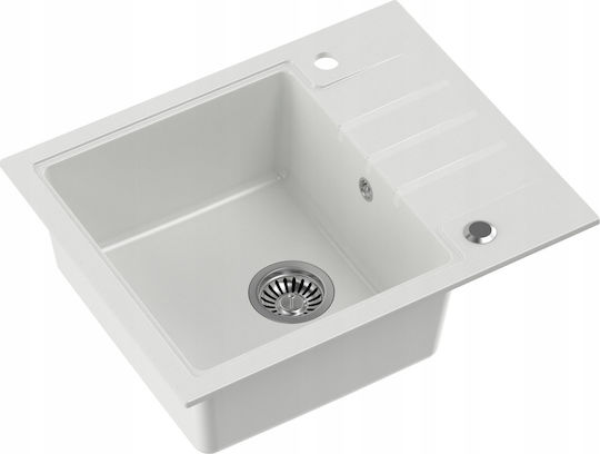Steiner HCQP6250BIK Ένθετος από Συνθετικό Γρανίτη Μ62xΠ50cm Granite White
