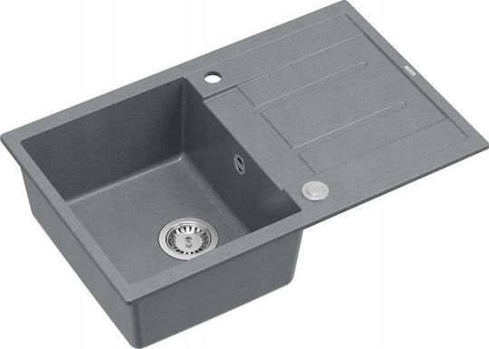 GraniteQ Morgan 156 Ένθετος Inox Μ78xΠ50cm