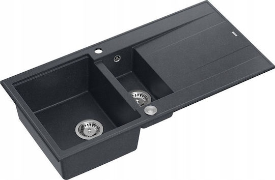 GraniteQ Evan 156 Ένθετος Inox Μ100xΠ50cm