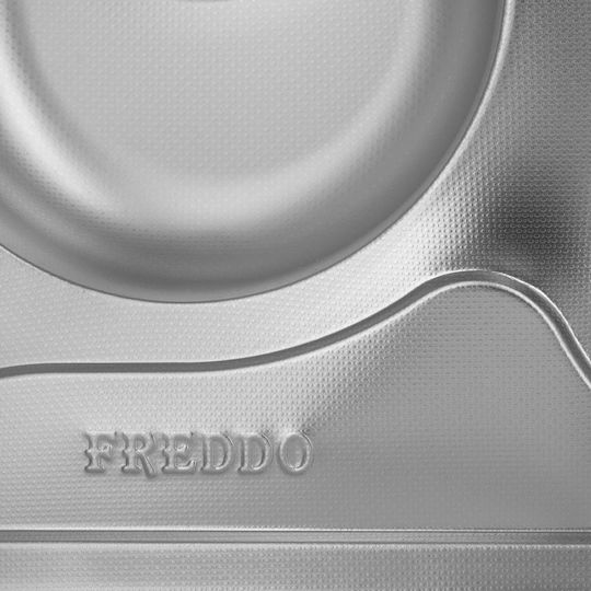 Freddo Ένθετος Νεροχύτης Δεξιός Inox Μ78xΠ49cm Γκρι