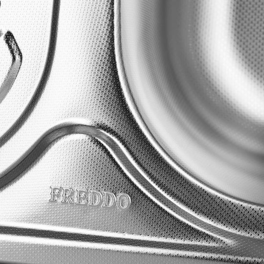 Freddo Ένθετος Δεξιός Inox Μ43.5xΠ76cm Γκρι Freddo Ένθετος Δεξιός Inox Μ43.5xΠ76cm Γκρι